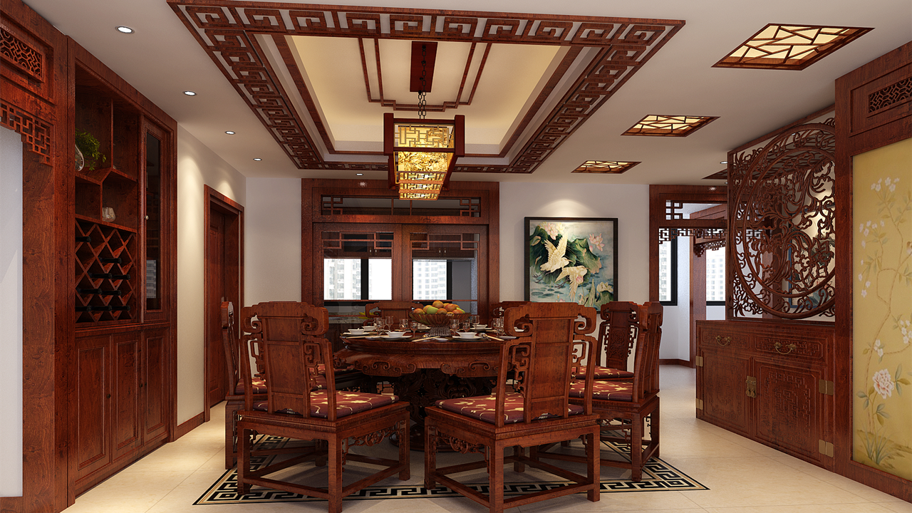 德高厚重的男人最心仪的115㎡中式格调（尚层空间）